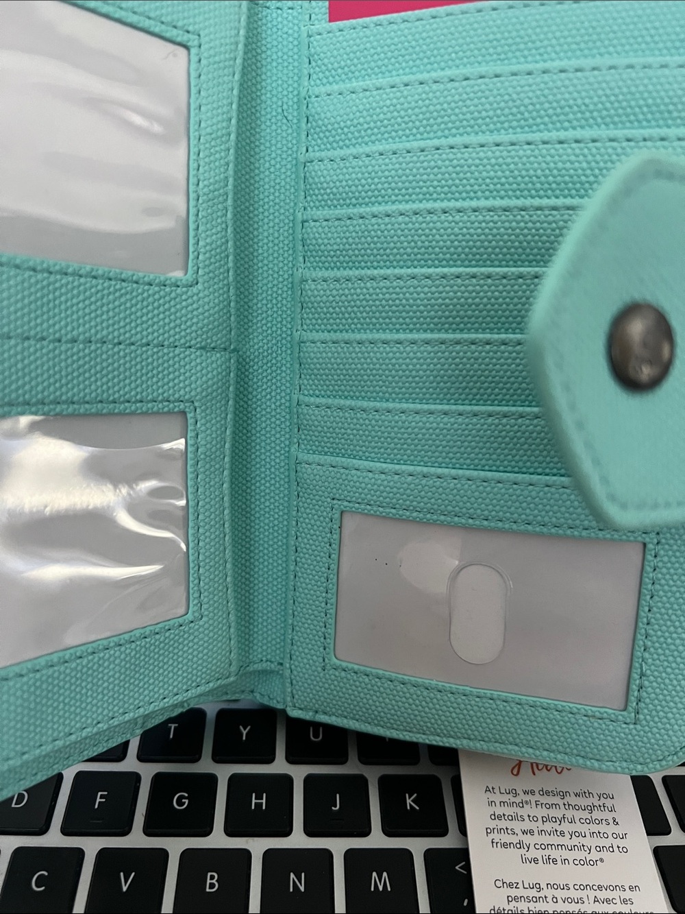 Lug Foxtrot Matte Luxe Aquamarine Blue NWT - Picture 5 of 5